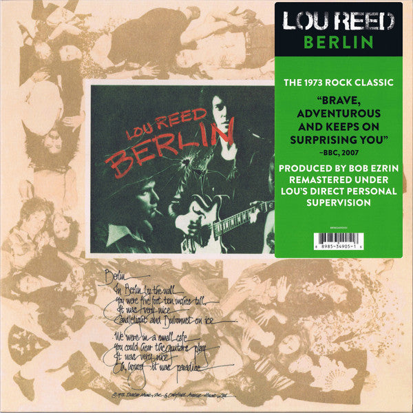 LOU REED (ルー・リード) - Berlin (EU 限定復刻再発 LP/New)