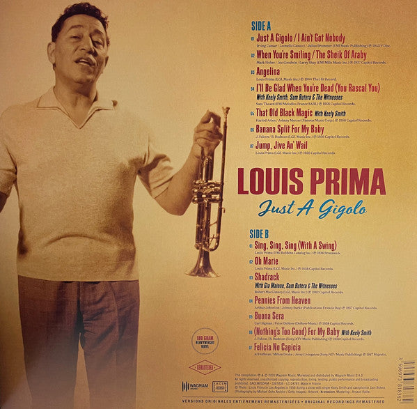 LOUIS PRIMA (ルイ・プリマ) - Just A Gigolo (France 限定リリース・アナログ LP/New)