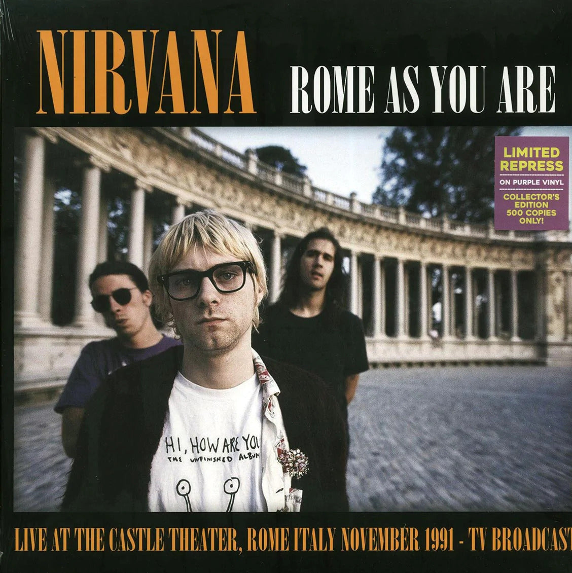 NIRVANA (ニルヴァーナ) - Rome As You Are - Live At The Castle Theatre, Rome, Italy, November 1991 TV Broacast (EU 500枚限定 LP/NEW)