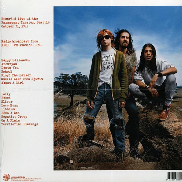 NIRVANA (ニルヴァーナ) - Happy Halloween - Live At The Paramount Theatre, Seattle, October 31, 1991 (EU 500枚限定 LP/NEW)