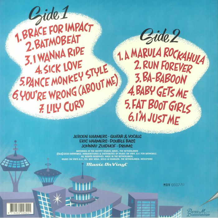 BATMOBILE (バットモービル) - Brace For Impact (Dutch 750枚限定180グラム重量「クリアヴァイナル」 LP+ナンバリング入りジャケ/NEW)