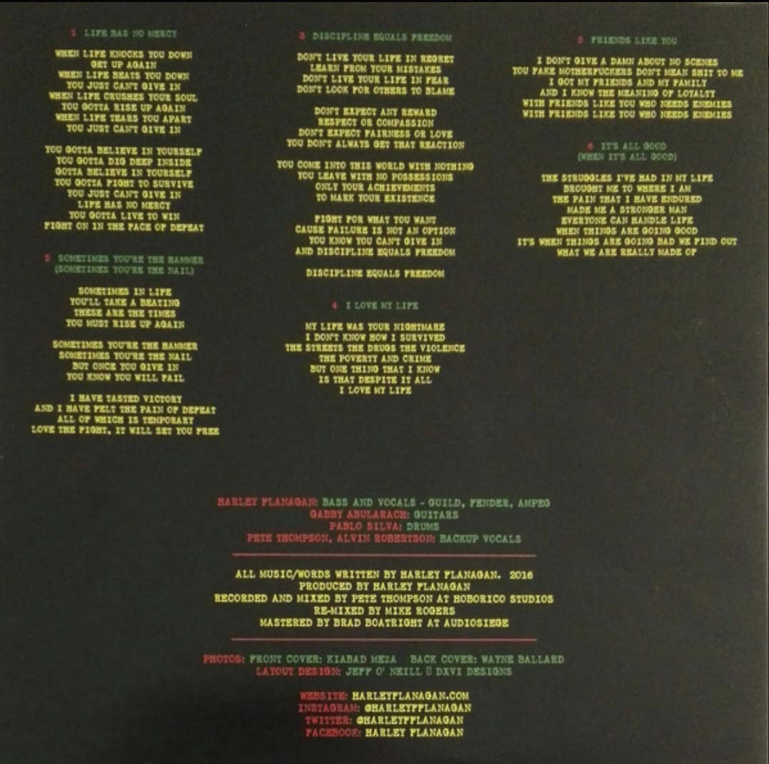 HARLEY FLANAGAN (ハーレイ・フラナガン) - Hard-Core - Dr. Know EP (US Limited 12" 「廃盤 New」)