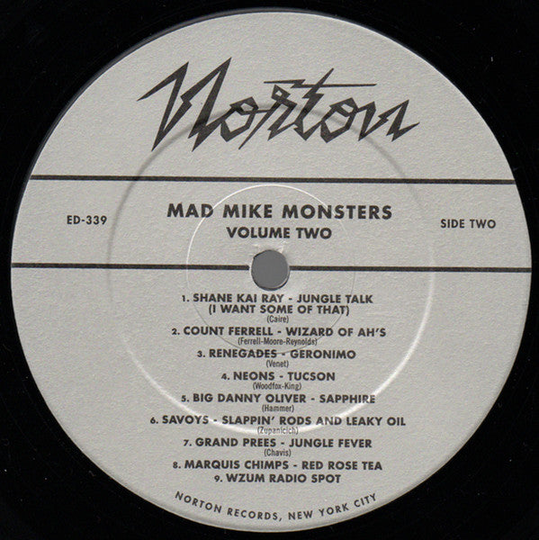 V.A. (マッド・マイク・ラジオショー再現コンピ) - Mad Mike Monsters Vol.2 (US 限定 LP-見開きジャケ/廃盤 New)