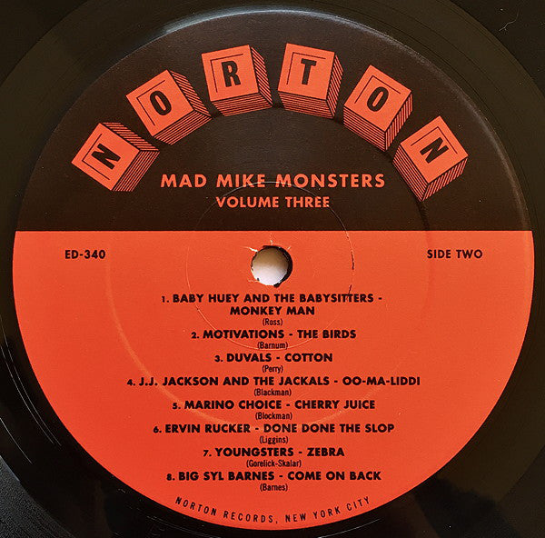 V.A. (マッド・マイク・ラジオショー再現コンピ) - Mad Mike Monsters Vol.3 (US 限定 LP-見開きジャケ/廃盤 New)