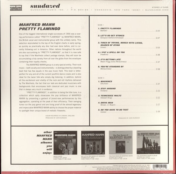 MANFRED MANN (マンフレッド・マン) - Pretty Flamingo (US 限定復刻再発180g 高音質重量ステレオ LP/New) '66年米国での5作目コンピレーション