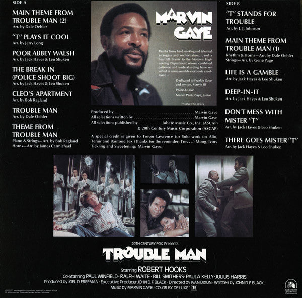 MARVIN GAYE (マーヴィン・ゲイ) - Trouble Man (US 限定復刻再発180g LP/New)'72年ソウルチャート3位の大ヒット名作サントラ