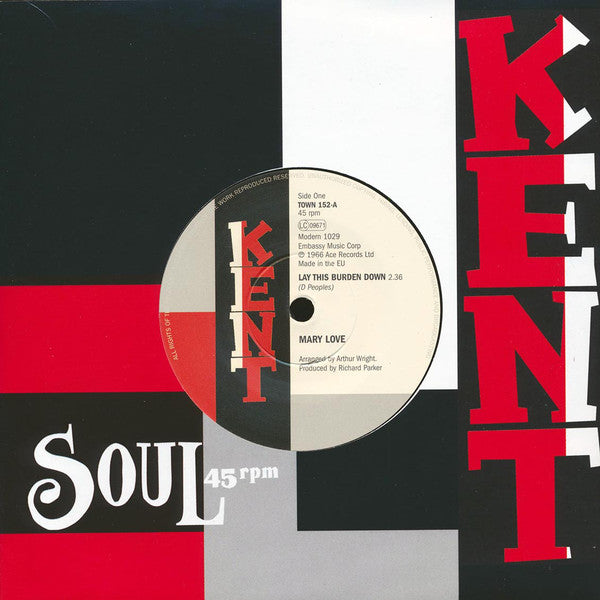 MARY LOVE (メアリー・ラブ) - Lay this Burden Down (UK Ltd.Reissue 7"+CS/New)