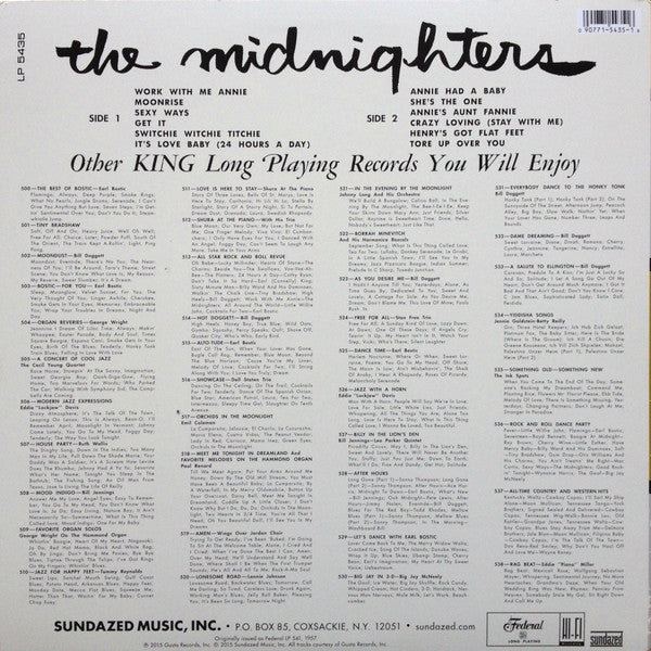MIDNIGHTERS (HANK BALLARD & THE) (ハンク・バラード & ザ・ミッドナイターズ) - Their Greatest Hits (US 限定復刻再発 180g LP/New) '56年発表ベストコンピ