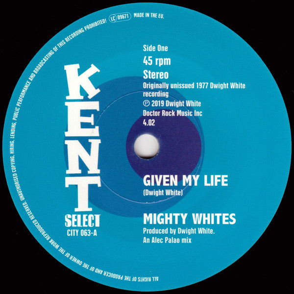 MIGHTY WHITES / Jacqueline Jones (マイティホワイツ / ジャクリーン・ジョーンズ) - Given My Life / A Frown On My Face (UK Ltd.Reissue 7"+CS/New)