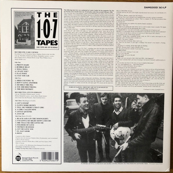 MILKSHAKES (ミルクシェイクス) - The 107 Tapes (UK 限定復刻再発 2xLP-見開きジャケ/New)