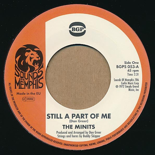 MINITS (ザ・ミニッツ) - Still A Part Of Me (EU Ltd.Reissue 7