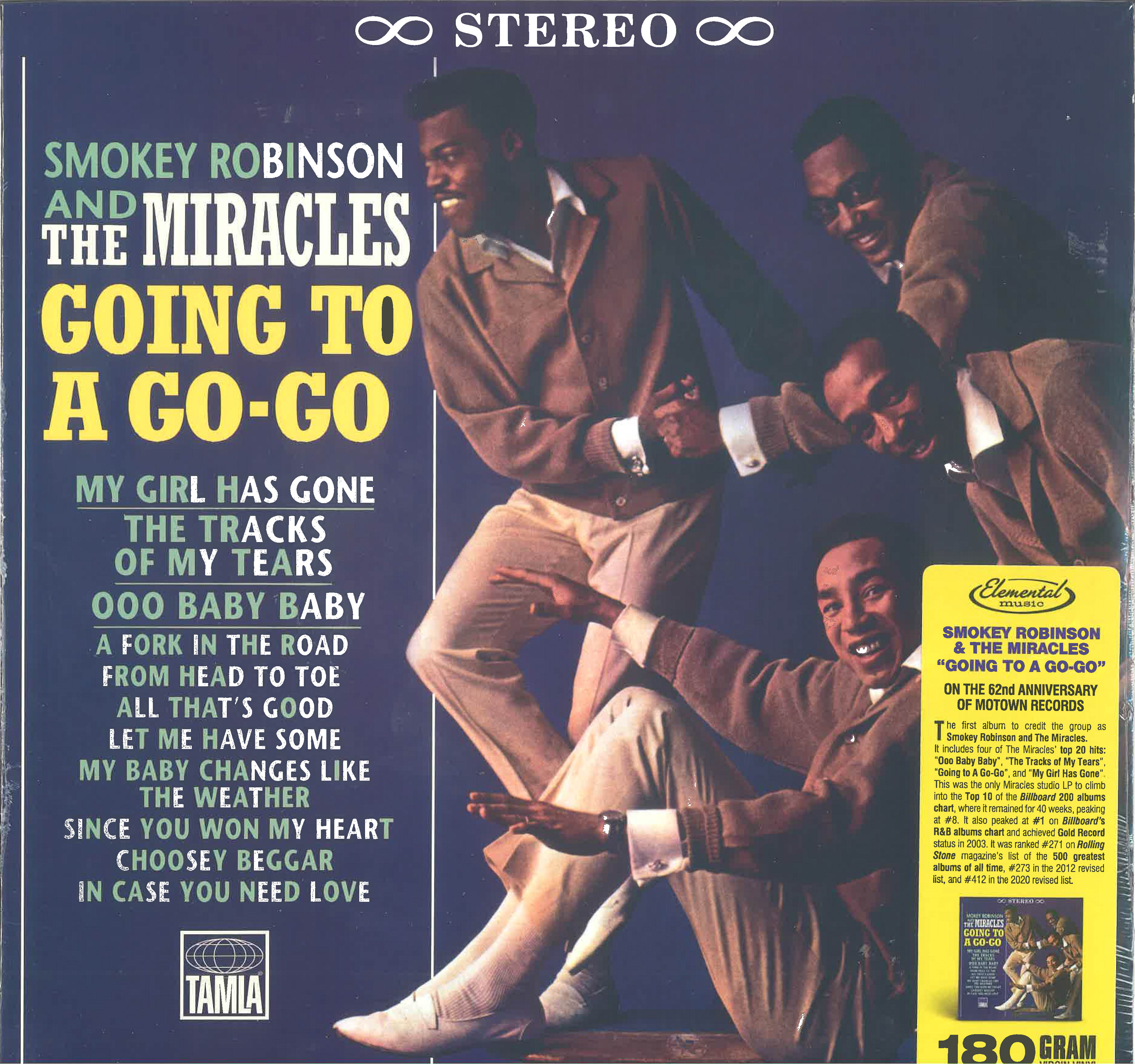 MIRACLES (SMOKEY ROBINSON & THE) (スモーキー・ロビンソン&ミラクルズ) - Going To A Go-Go (EU 限定復刻再発180gステレオ LP/New)