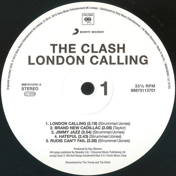 CLASH, THE (ザ・クラッシュ) - London Calling (EU 正規再発「限定180g 」2xLP / New) '79年、最高傑作3rdアルバム!