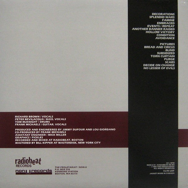 PROLETARIAT, THE (ザ・プロレタリアート) - Soma Holiday (US '83 Repress LP 「廃盤 New」 )