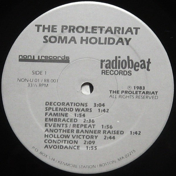 PROLETARIAT, THE (ザ・プロレタリアート) - Soma Holiday (US '83 Repress LP 「廃盤 New」 )