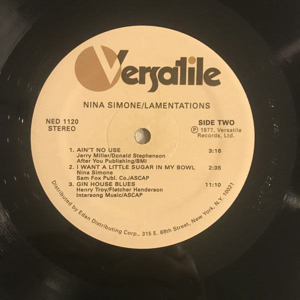 NINA SIMONE (ニーナ・シモン) - Lamentations (US Ltd.Reissue LP/New)