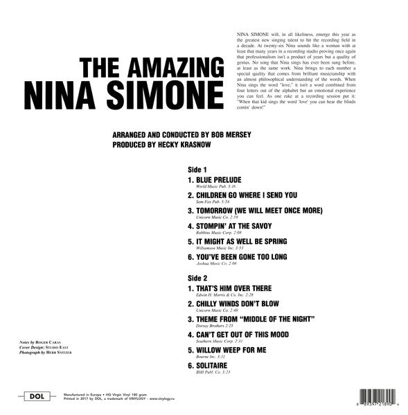 NINA SIMONE (ニーナ・シモン) - The Amazing (EU 限定復刻再発「HQ=高音質」180g LP/New) '59年Colpix社移籍1作目(通算2作目)!
