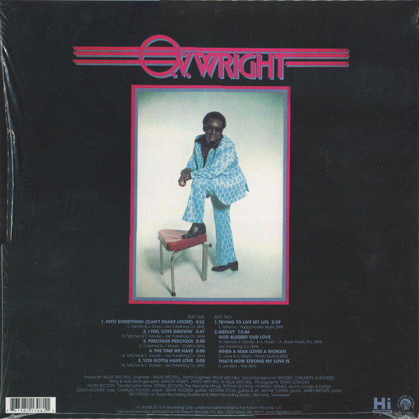 O.V.WRIGHT (オー・ヴイ・ライト) - Into Something, Can't Shake Loose (US Ltd.Reissue LP/New)