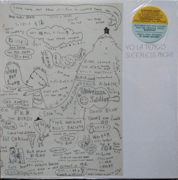 YO LA TENGO (ヨ・ラ・テンゴ) - Sleepless Night (US Limited 1-Sided Etched 12"/NEW)