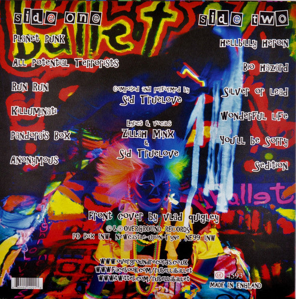 RUBELLA BALLET (ルベラ・バレエ) - Planet Punk (UK 限定グリーンヴァイナル LP+CD 「廃盤 New」 )