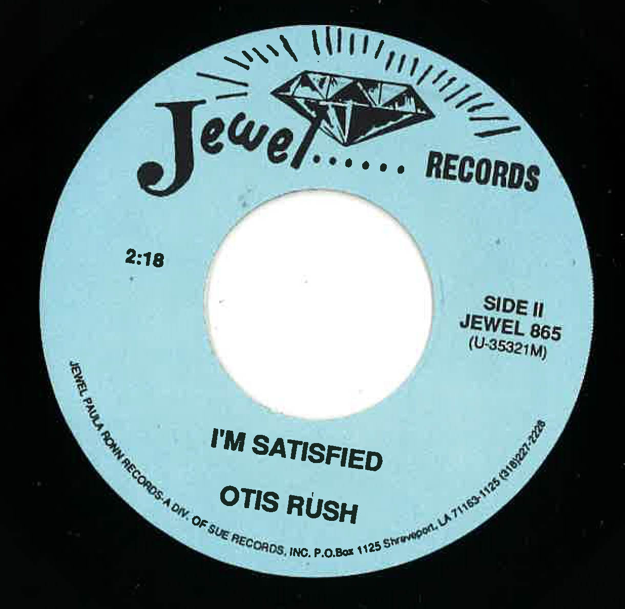 OTIS RUSH (オーティス・ラッシュ) -I’m Satisfied / Double Trouble (US 90's 限定再発 7"/廃盤 New)