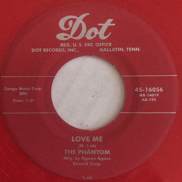 PHANTOM, THE (Jerry Lott) (ファントム) - Love Me (EU Ltd.Red Vinyl Reissue 7"+PS/New)