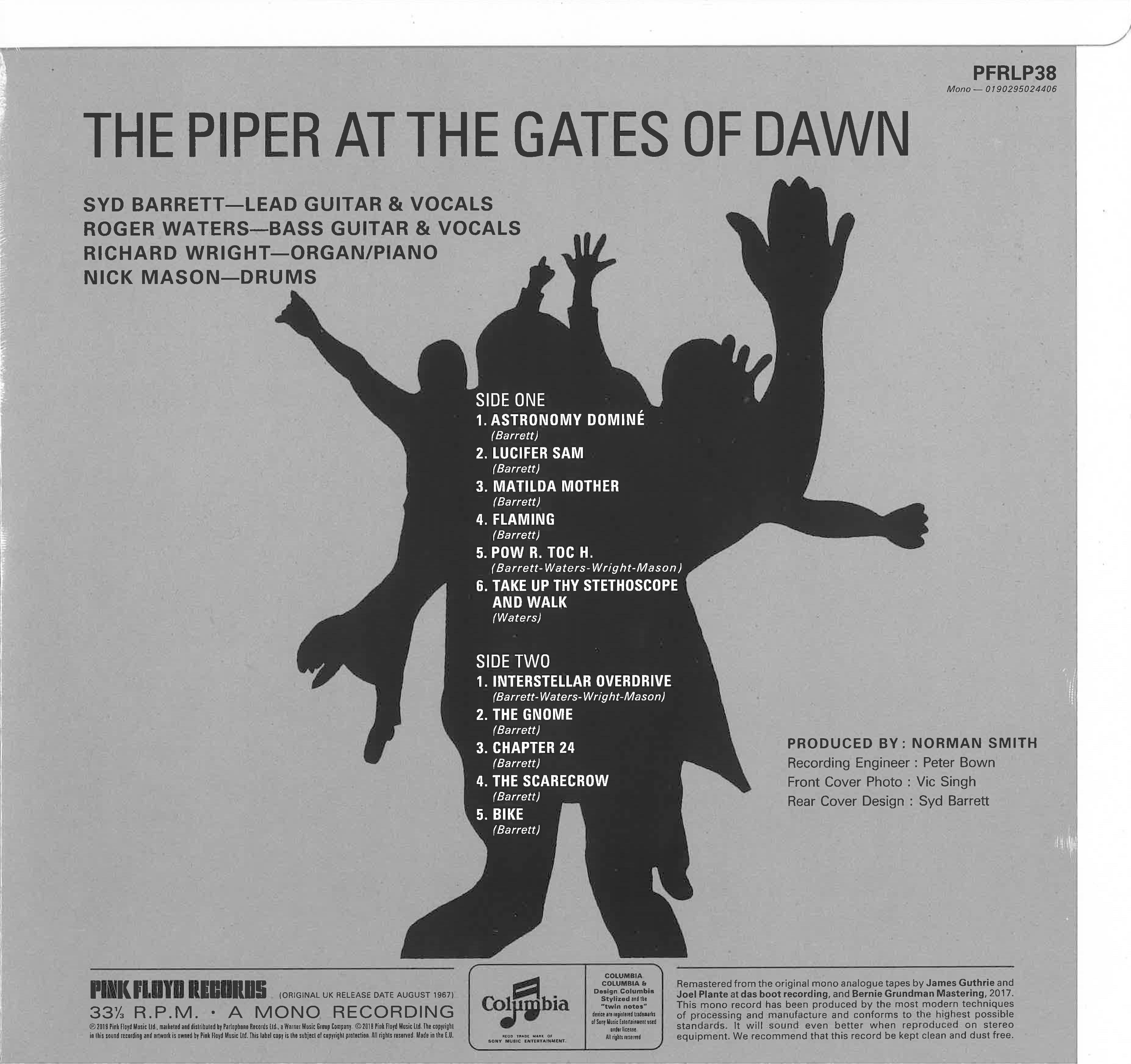 PINK FLOYD (ピンク・フロイド) - The Piper At The Gates Of Dawn (EU 限定復刻リマスター再発 180g 「モノラル」 LP/New)'67年デビューアルバム