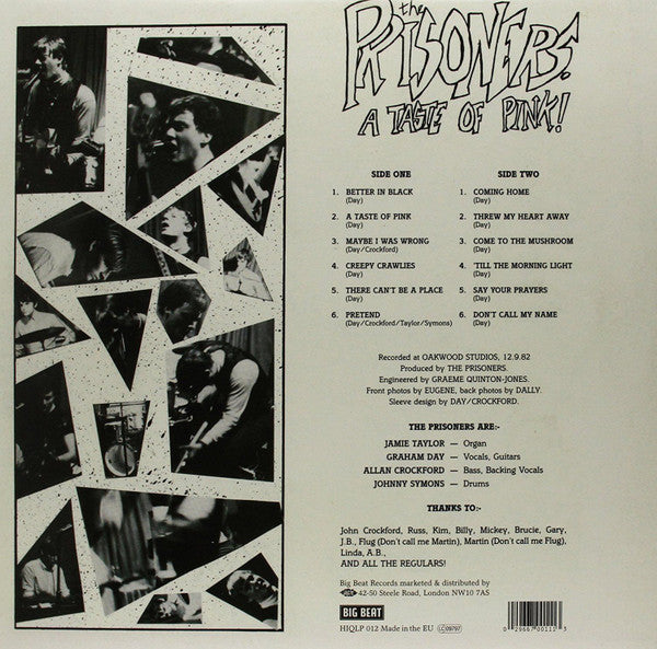 PRISONERS (プリズナーズ) - A Taste Of Pink (EU 限定復刻再発180g「ピンクVINYL」LP/New)