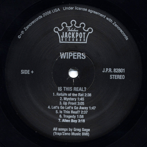 WIPERS (ワイパーズ) - Is This Real? (US 限定再発 LP / New)