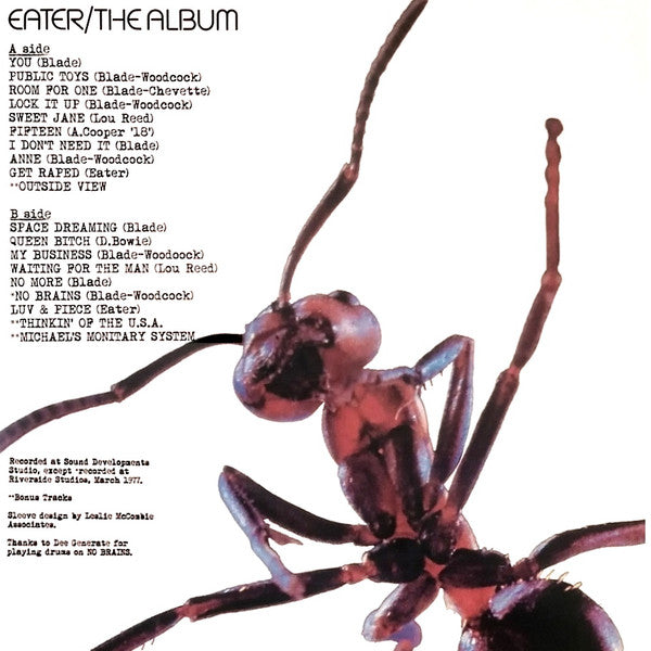 EATER (イーター) - The Album (Italy 500枚限定再発レッドヴァイナル LP/New)