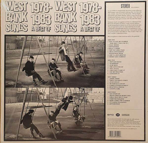 UNDERTONES, THE (ジ・アンダートンズ) - West Bank Songs 1978-1983: A Best Of (UK 限定再発パープル&レッドヴァイナル 2xLP/ New)