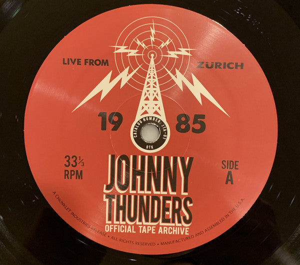 JOHNNY THUNDERS (ジョニー・サンダース ) - Live From Zurich 1985 (US 限定プレス LP / New)
