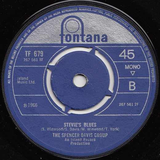 SPENCER DAVIS GROUP (スペンサー・デイヴィス・グループ) - Somebody Help Me (UK Orig)