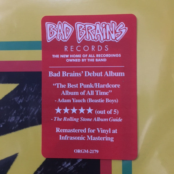 BAD BRAINS (バッド・ブレインズ) - S.T. (US Ltd.Reissue LP / New)