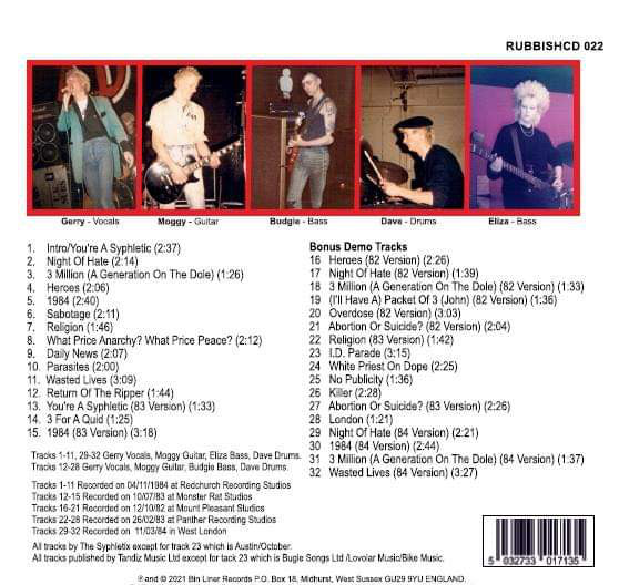 SYPHLETIX, THE (ザ・スィフィレティックス) - It's Time To See Who's Ripped Off Who! (UK 250 Ltd. LP+CD/ New)