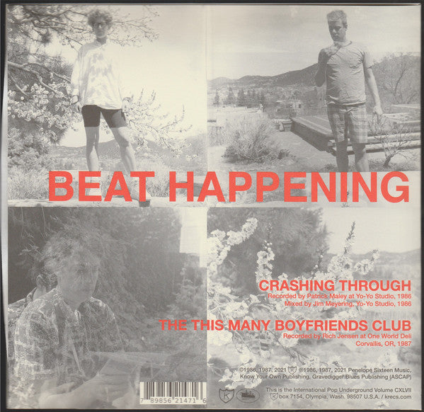 BEAT HAPPENING (ビート・ハプニング) - Crashing Through (US 限定 7"/NEW)