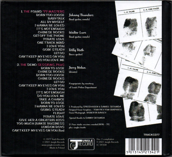 JOHNNY THUNDERS AND THE HEARTBREAKERS (ジョニー・サンダース & ザ・ハートブレイカーズ) - L.A.M.F. - The Found '77 Masters + Demos (UK Ltd.2xCD Digibook / New)