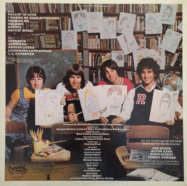 RUBINOOS, THE (ザ・ルビナーズ) - Back To The Drawing Board (EU 限定リプロ再発 LP「廃盤 New」残少!) あの娘のボーイフレンド(I Wanna Be Your Boyfriend)」収録!