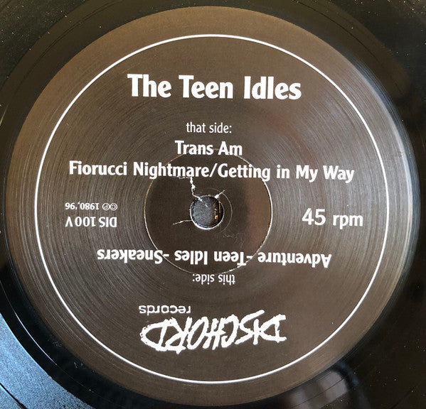 TEEN IDLES (ティーン・アイドルズ) - Anniversary (US 正規再発 「限定ブラックヴァイナル」7"/ New) ディスコード100作目記念作 !