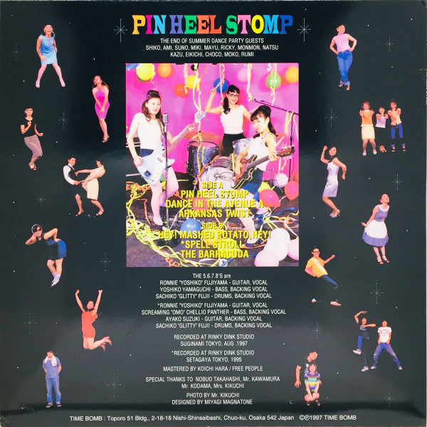 5.6.7.8’S (ザ・ファイブ・シックス・セブン・エイツ) - Pin Heel Stomp (Japan タイムボム 限定プレス ミニLP/廃盤 New) '97年6曲入りミニ・アルバム! 残少!
