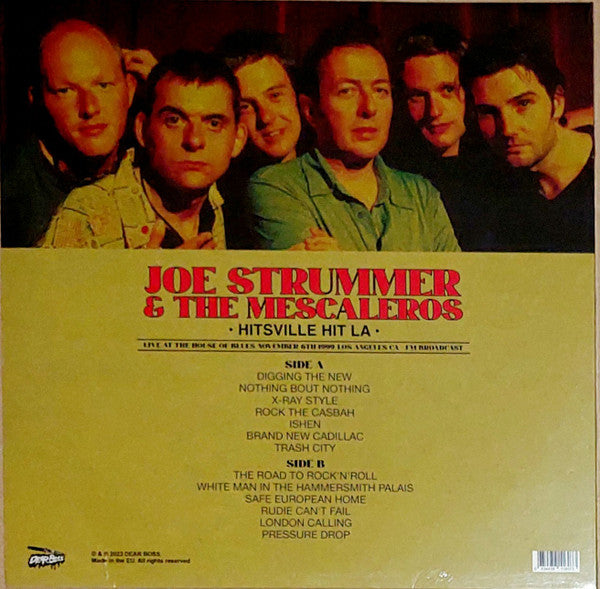JOE STRUMMER & THE MESCALEROS (ジョー・ストラマー & ザ・メスカレロス) - Hitsville Hit L.A. - Live At The House Of Blues, November 6th '99 (EU 300枚限定レッドヴァイナル LP/ New)