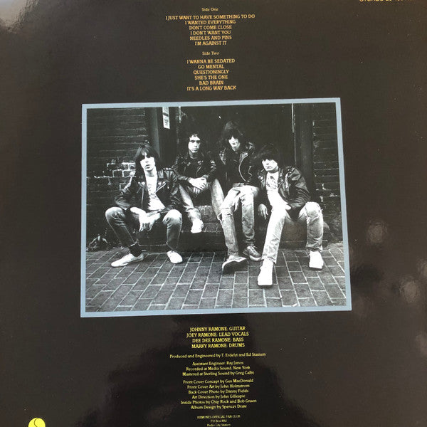 RAMONES (ラモーンズ) - Road To Ruin (German 限定リプロ 再発 LP / New) '78年 4thアルバム!