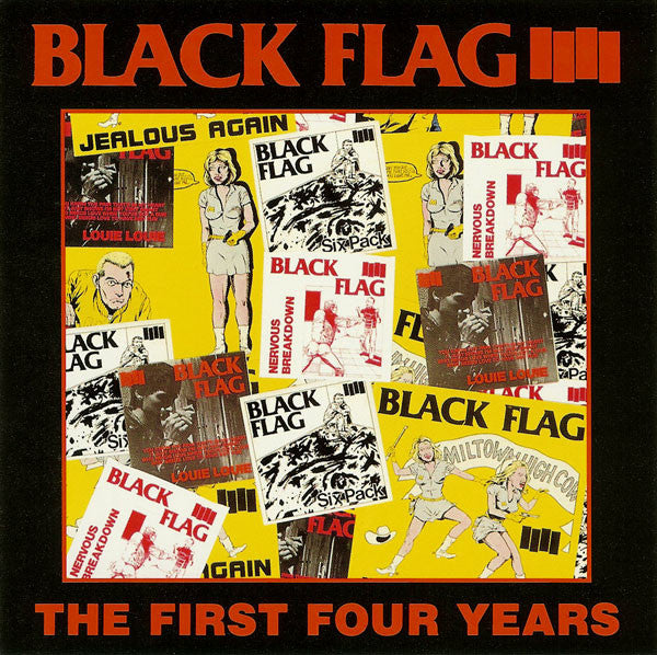BLACK FLAG (ブラック・フラッグ) - The First Four Years (US 「正規」限定再発 LP / New) ロリンズ加入以前の初期16曲 !