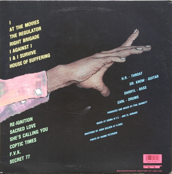 BAD BRAINS (バッド・ブレインズ) - Live (US 「正規」限定プレス再発 LP/ New) I Against I ツアーからの名作ライブ!