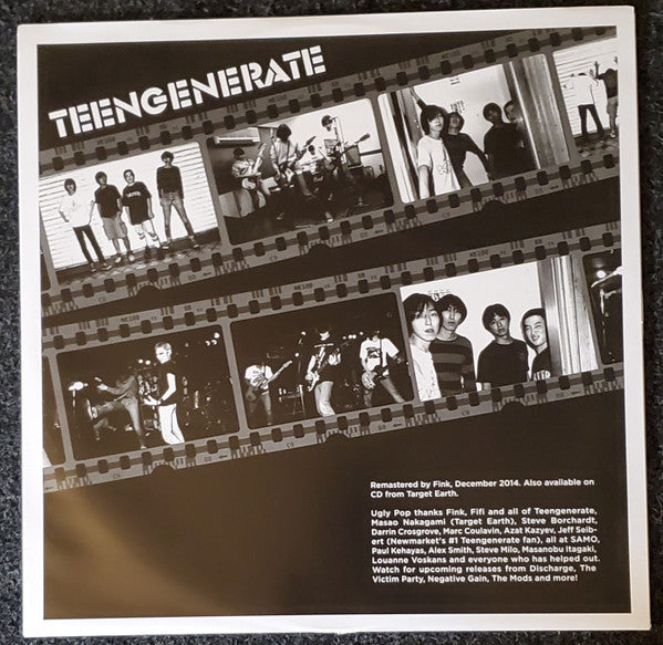 TEENGENERATE (ティーンジェネレート) - Live at Shelter (Canada 限定リマスター再発 LP/New)絶頂期’95年爆裂白熱ライブ