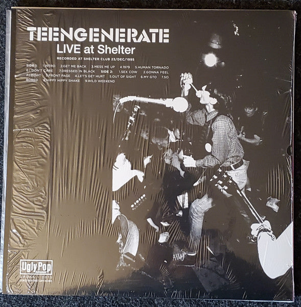 TEENGENERATE (ティーンジェネレート) - Live at Shelter (Canada 限定リマスター再発 LP/New)絶頂期’95年爆裂白熱ライブ