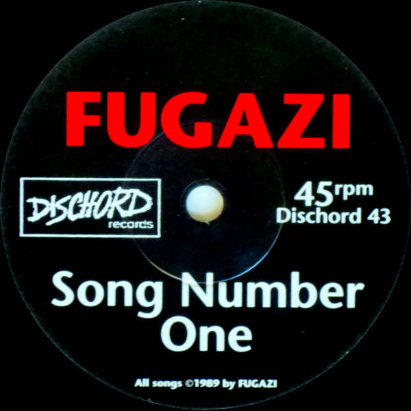 FUGAZI (フガジ) - 3 Songs (US 「正規」限定プレス再発 7" / New) ファーストシングル!