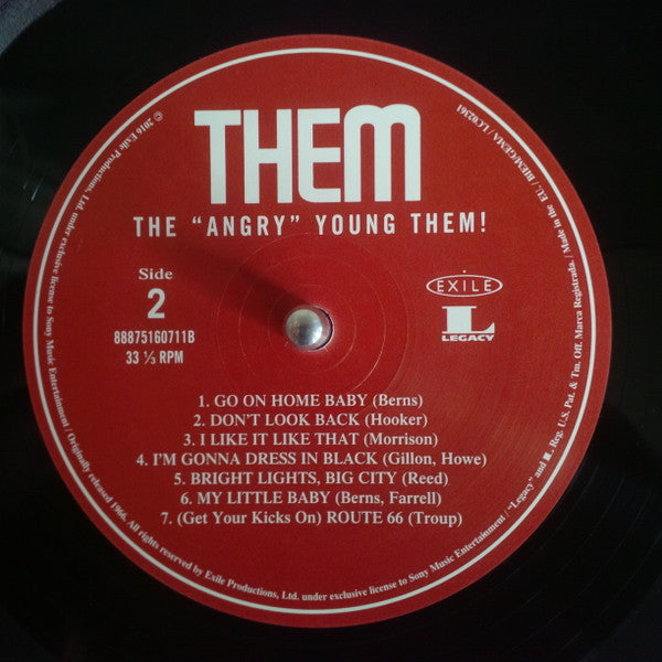 THEM (ゼム) - "Angry" Young Them! (EU 正規限定復刻再発180g モノラルLP/New)'65年名作デビュー・アルバム!