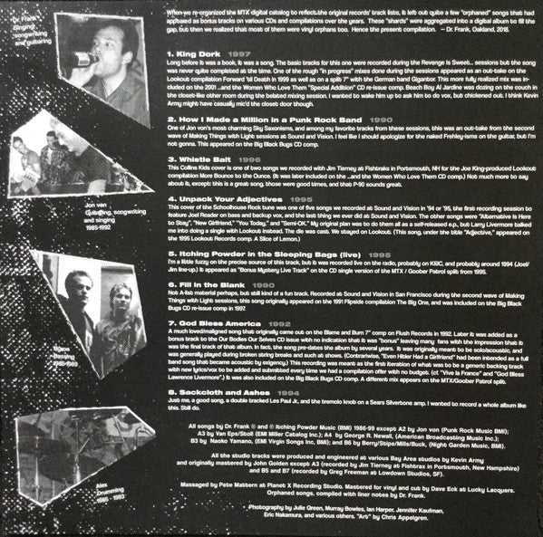 MR. T EXPERIENCE, THE (ザ・ミスター・ティー・エクスペリエンス) - Shards Vol. 1 (US 限定180グラム カラーヴァイナル LP「廃盤 New」)