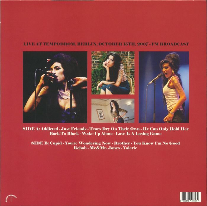 AMY WINEHOUSE (エイミー・ワインハウス) - Look Across The Water: Live At Tempodrom, Berlin, October 15th 2007 (EU 限定リリース LP/NEW)